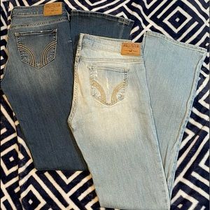 Two Hollister bootcut jean bundle
